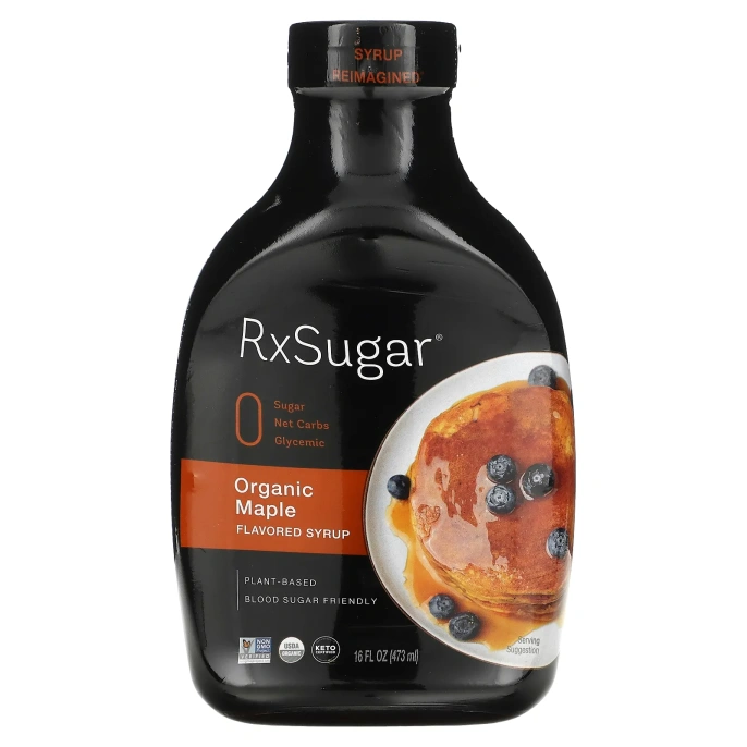 RxSugar, органический аллюлозный сироп для блинов, 473 мл (16 жидк. унций)
