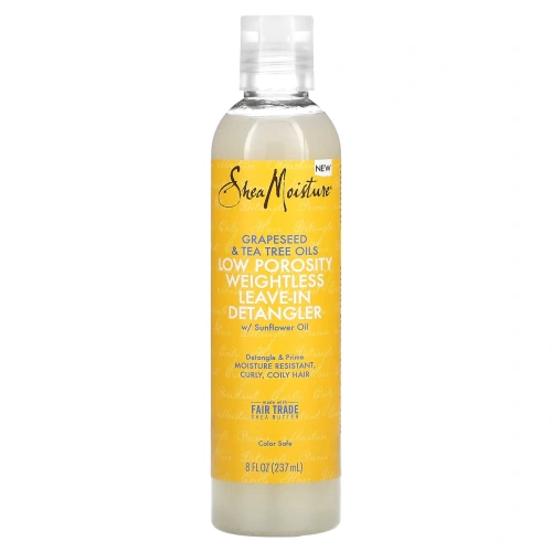 SheaMoisture, Невесомое несмываемое средство для расчесывания волос, масла виноградных косточек и чайного дерева, 237 мл (8 жидк. унц.)