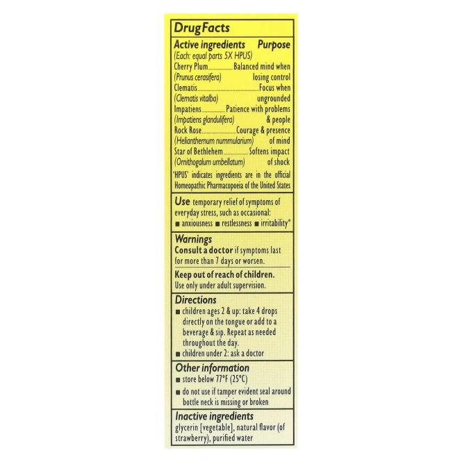 Bach, RESCUE® Dropper Kids, для снятия стресса, для детей от 2 лет, со вкусом клубники, 10 мл (0,35 жидк. Унции)