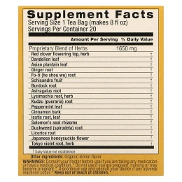 Triple Leaf Tea, Detox, без кофеина, 20 чайных пакетиков, 33 г (1,16 унции)