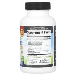 BioSchwartz, пребиотики, пробиотики и цельнопищевые ферменты с повышенной силой действия, 20 млрд КОЕ, 60 растительных капсул