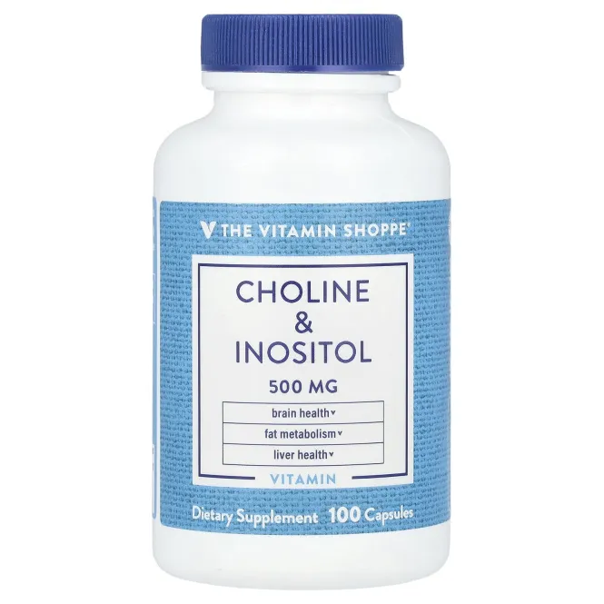 The Vitamin Shoppe, Холин и инозитол, 500 мг, 100 капсул