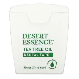 Desert Essence, Зубная лента с маслом чайного дерева, покрытая воском, 30 ярдов (27,4 м)