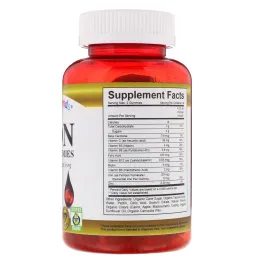 Vitamin Friends, Железо, веганские жевательные конфеты, натуральный ягодный вкус, 60 пектиновых конфет