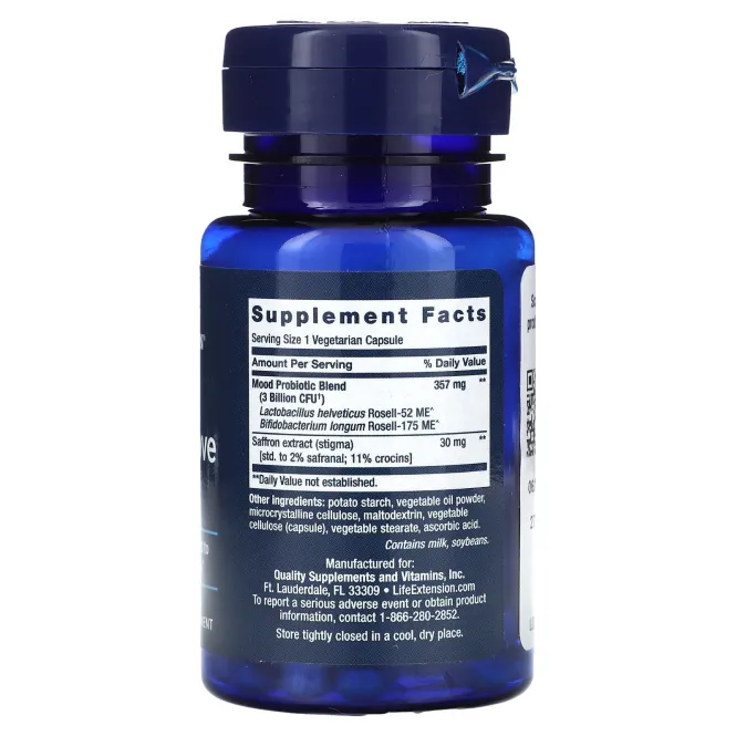 Life Extension, FLORASSIST, комплекс для улучшение настроения, 30 вегетарианских капсул