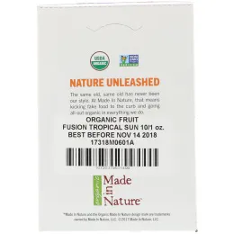 Made in Nature, Сочетание органических фруктов, Суперснеки "Тропическое солнце", Упаковка из 10 штук, 1 унц. (28 г) каждый