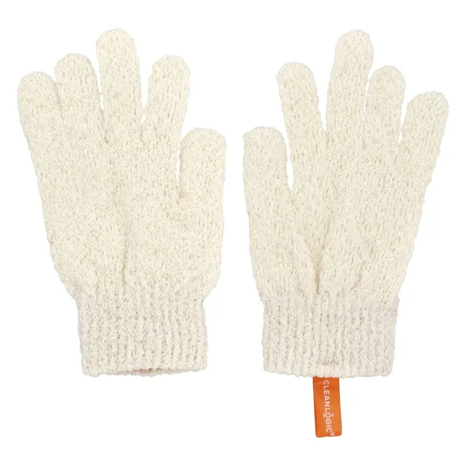 CleanLogic, Устойчивые отшелушивающие перчатки для тела, 1 пара