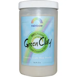Rainbow Research, Французская зеленая глина в порошке, маска для лица, 32 унции