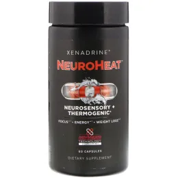 Xenadrine, NeuroHeat, Neurosensory+Thermogeinc, 60 Capsules