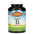 Carlson Labs, Витамин D3, 1000 МЕ (25 мкг), 250 мягких таблеток