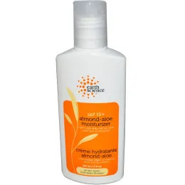 Earth Science, Увлажняющий лосьон с миндалем и алоэ с фактором защиты SPF 15+, 5 жидких унций (150 мл)