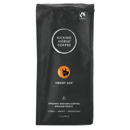 Kicking Horse, Smart Ass®, органический кофе, молотый, средней обжарки, 284 г (10 унций)