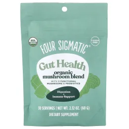 Four Sigmatic, Gut Health, органическая смесь грибов, без кофеина, 60 г (2,12 унции)