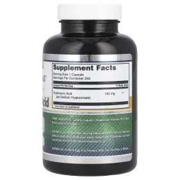Amazing Nutrition, Гиалуроновая кислота, 100 мг, 250 капсул