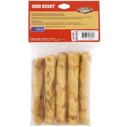 Castor & Pollux, Good Buddy, американская сыромятная кожа, палочки с ароматом курицы, 5 палочек