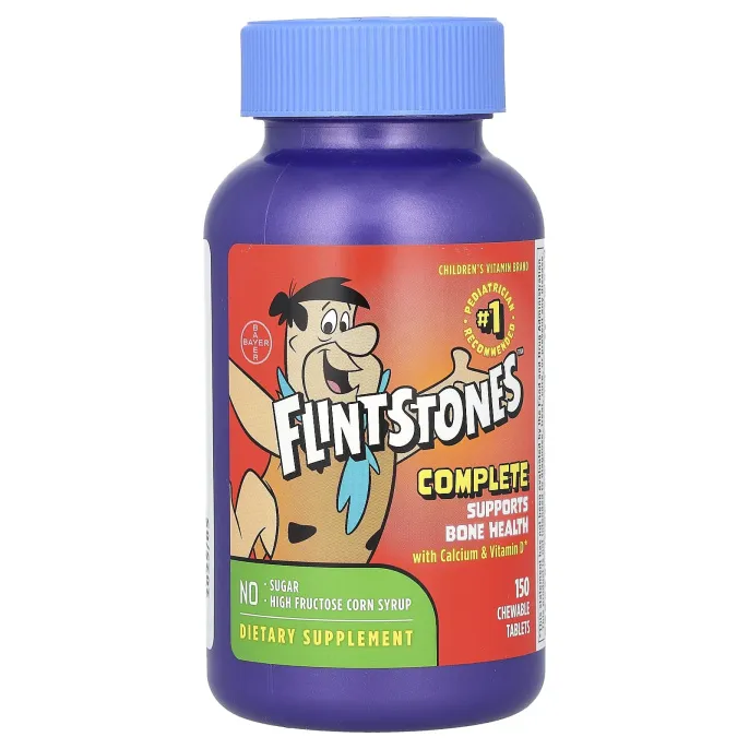 Flintstones, Мультивитаминная добавка для детей 150 жевательных таблеток