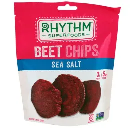 Rhythm Superfoods, Свекольные чипсы, Морская соль, 1,4 унции (40 г)