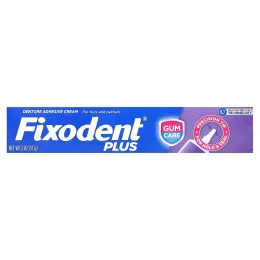 Fixodent, Plus, крем для фиксации протезов, 57 г (2 унции)