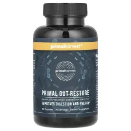 Primal Harvest, Primal Gut Restore, восстановление кишечника, 60 капсул