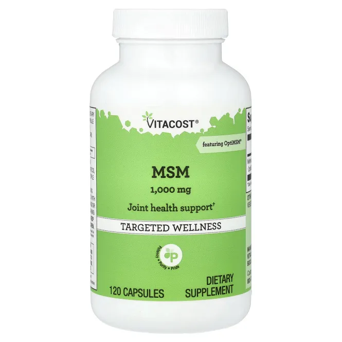 Vitacost, МСМ, 1000 мг, 120 капсул