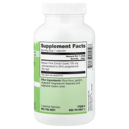 Vitacost, Pine Bark Extract, 100 mg, 200 Capsules