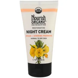 Nourish Organic, Восстанавливающий, ночной крем, арган + вечерняя примроуз, нормальная и сухая кожа, 50 мл (1,7 унции)