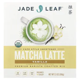 Jade Leaf Matcha, матча латте, ваниль, 100 г (3,5 унции)