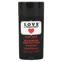 Herban Cowboy, Для нее, Дезодорант с максимальной защитой, 2,8 унции (80 г)