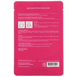 Jayjun Cosmetic, Rose Blossom Mask, 1 Sheet, 0.84 fl oz (25 ml)