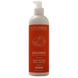 Sunaroma, Лосьон для тела увлажняющий кокосовый 11,5 унции