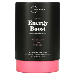 Premama, 28 Day Energy Boost, Watermelon Drink Mix, 28 Packets, 5 g Each