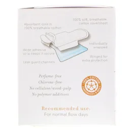 Emerita, 100% натуральные ультратонкие прокладки из хлопка, дневные, 10 прокладок