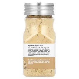 California Gold Nutrition, Foods, органический имбирь, молотый, 56 г (2 унции)