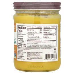 Nutiva Organic Coconut Oil, Органическое кокосовое масло со вкусом сливочного масла (414 мл)