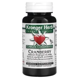 Kroeger Herb Co, Совершенные концентраты, клюква, 90 вегетарианских капсул