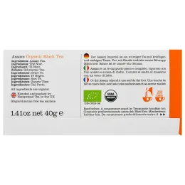 Hampstead Tea, Organic Black Tea, Imperial Assam, 20 Sachets, 1.41 oz (40 g)