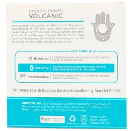 Goddess Garden, Органический продукт, Безмятежность, Браслет для ароматерапии, 1 браслет