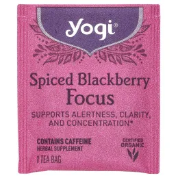 Yogi Tea, Ежевика со специями, 16 чайных пакетиков, 32 г (1,12 унции)