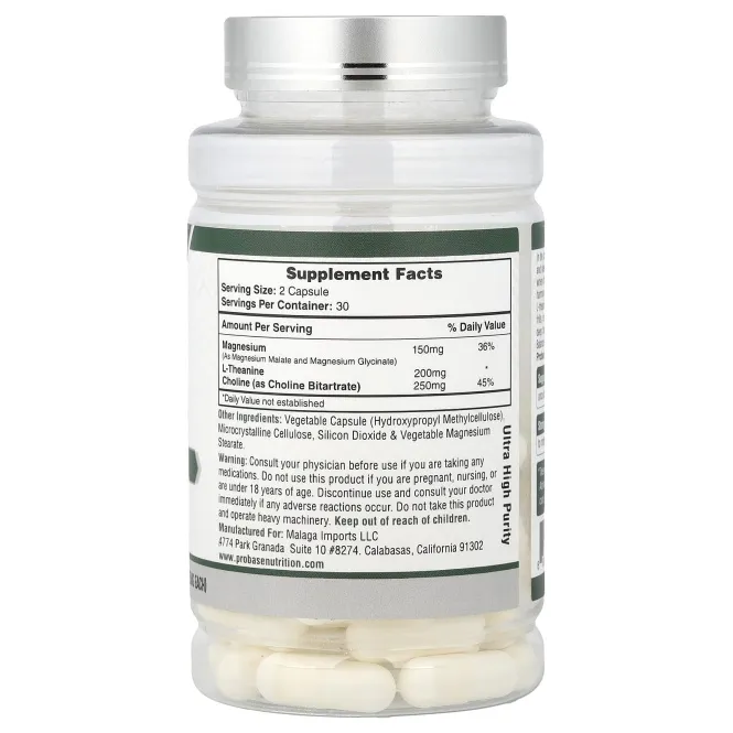 Probase Nutrition, комплекс магния плюс, 60 капсул