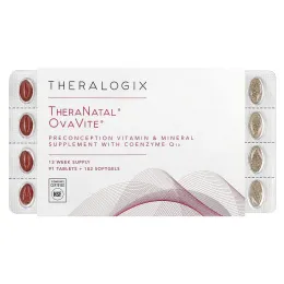 Theralogix, TheraNatal, OvaVite`` 91 таблетка + 182 мягкие таблетки