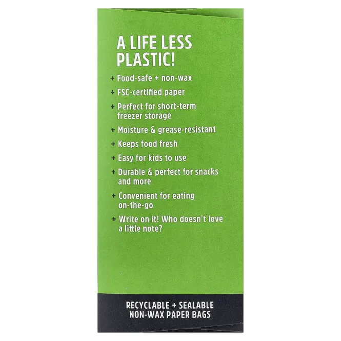 Lunchskins, бумажные пакеты для снеков, апельсин, 50 шт.