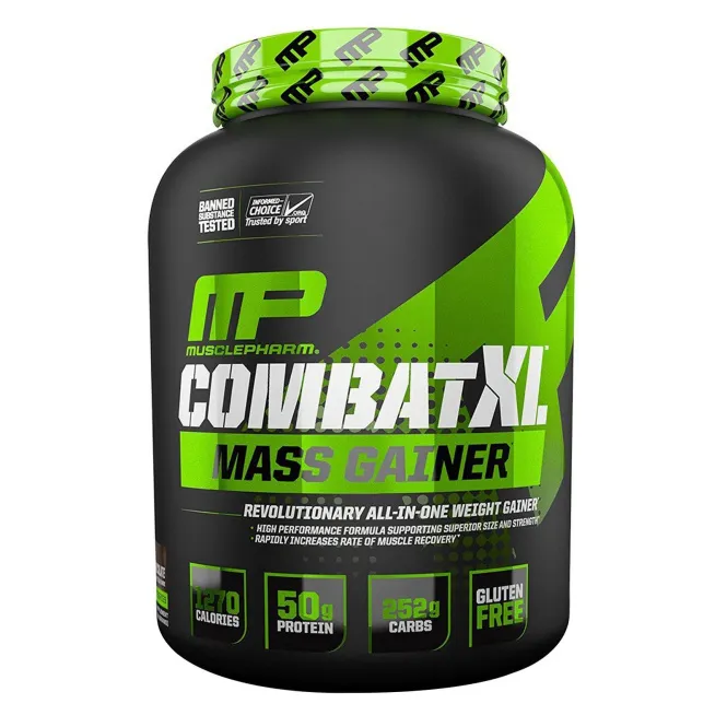 MusclePharm, "Битва XL", гейнер, с ванильным вкусом, 96 унций (2722 г)