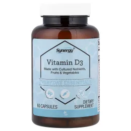 Vitacost, Synergy®, витамин D3, 60 капсул