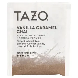 TAZO, Black Tea, чай со вкусом ванили и карамели, 20 чайных пакетиков, 50 г (1,8 унции)
