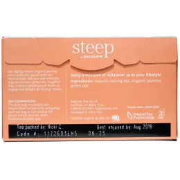 Bigelow, Стип, органический зеленый чай, улун и жасмин, 20 пакетиков, 1,28 унции (36 г)