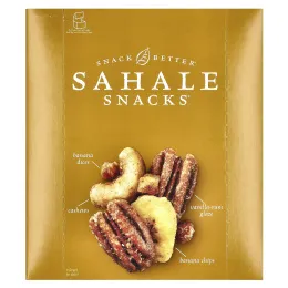 Sahale Snacks, глазированная смесь, со вкусом банана и рома, 9 пакетиков по 42,5 г (1,5 унции)