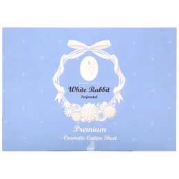 White Rabbit, Premium Cosmetic Cotton Sheet, Perforated, 200 Sheets