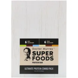 Dr. Murray's, Superfoods Protein Bars, Ultimate Protein Combo Pack, 12 Bars, 2.05 oz (58 g) Each