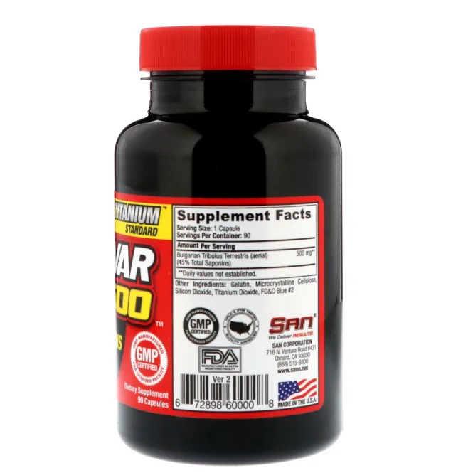 SAN Nutrition, Tribuvar 500, 90 капсул