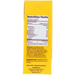 Wedderspoon, Manuka Honey Plus, Vitality, Apple Ginger with Watermelon Seedbutter, 5 Pouches, 1.1 oz (30 g) Each